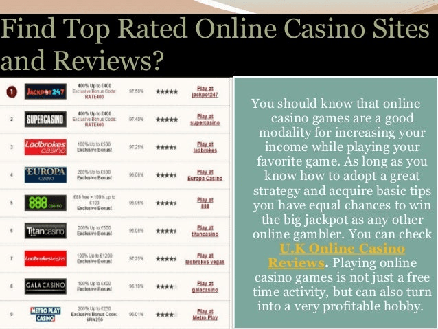 Top 100 Online Casinos Ranked to Help You Win Big