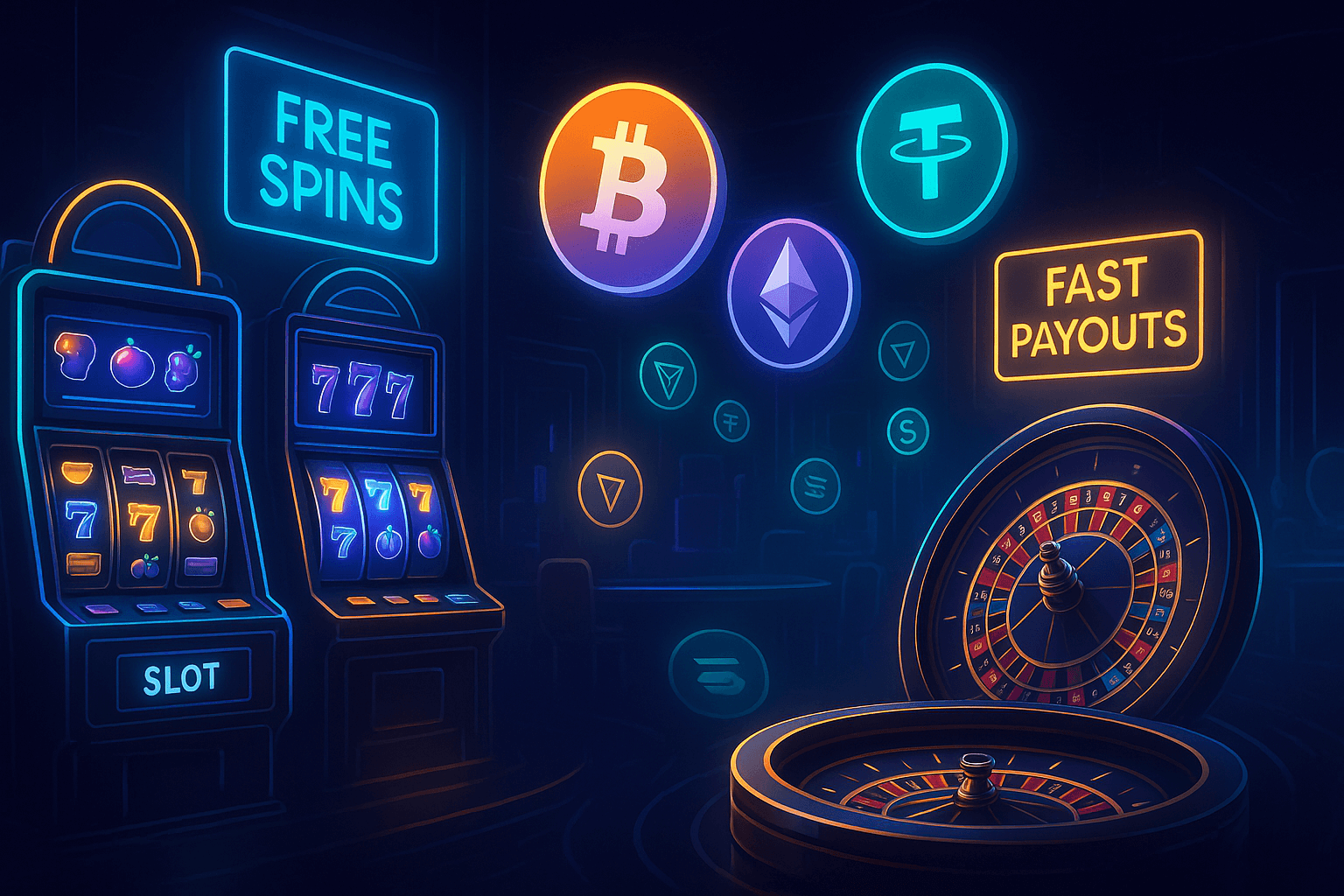 Crypto Slots With Free Spins No KYC for Complete Anonymity